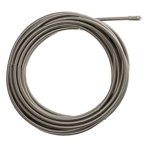 Milwaukee® 48-53-2675 Inner Core Coupling Drain Cleaning Cable, 3/8 in, Steel, For Use With Drain Cleaning Machines, 1-1/4 to 2-1/2 in Drain Line