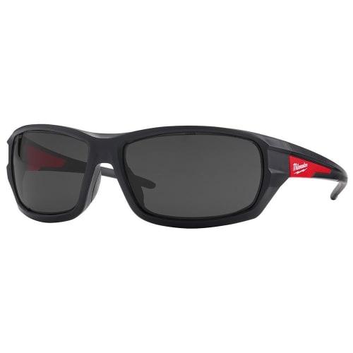Milwaukee® 48-73-2025 High Performance Safety Glasses, Anti-Fog/Anti-Scratch/Impact-Resistant, Black Lens, Full-Frame Frame, Plastic Frame, Polycarbonate Lens, ANSI Z87.1+