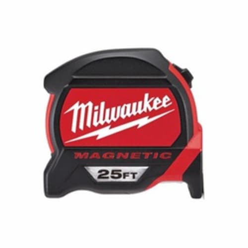 Milwaukee® 48-22-7125 Magnetic Tape Measure With Bonus Tape, 25 ft L Blade, Imperial