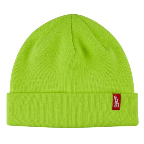 Milwaukee® 503HV High Visibility Insulated Beanie, One-Size, Polyester/Spandex®