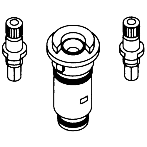 Moen® 14690 Replacement Cartridge Kit, For Use With Sani-Stream® 8140/8141 2-Handle Lavatory Faucet, Ceramic Filter, Domestic, Commercial