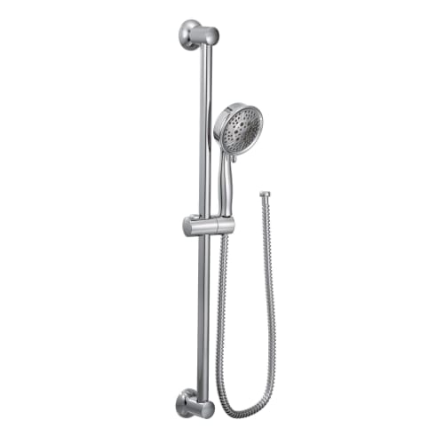 Moen® 3667EP Hand Shower, 4-3/8 in Dia 4 Shower Head, 2 gpm, 69 in L Hose, Polished Chrome, Domestic