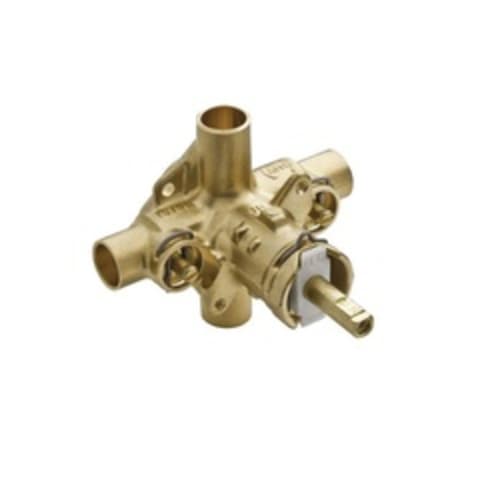 Moen® 62370 M-Pact® Rough-In Valve, 1/2 in C Inlet x 1/2 in C Outlet, Brass Body, Domestic