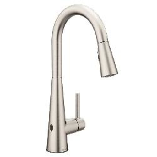 Moen® 7864EWSRS Sleek™ MotionSense wave™ Pull-Down Kitchen Faucet, 1.5 gpm Flow Rate, Spot Resist® Stainless, 1 Handles, 1 Faucet Holes, Function: Touchless, Domestic