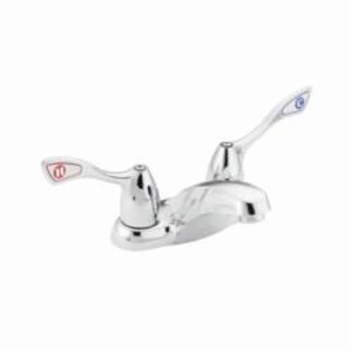 Moen® 8800F05 M-BITION™ Centerset Bathroom Faucet, Polished Chrome, 2 Handles, 0.5 gpm Flow Rate