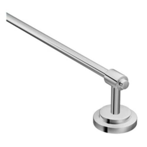 Moen® DN0724CH Towel Bar, Iso™, 24 in L Bar, 3.11 in OAD x 2.44 in OAH, Aluminum, Polished Chrome, Import