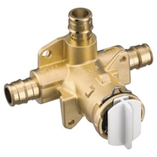 Moen® FP62327PF Posi-Temp® M-Pact® Pressure Balancing Valve, 1/2 in Cold Expansion PEX Inlet x 1/2 in Cold Expansion PEX Outlet, Brass Body, Domestic