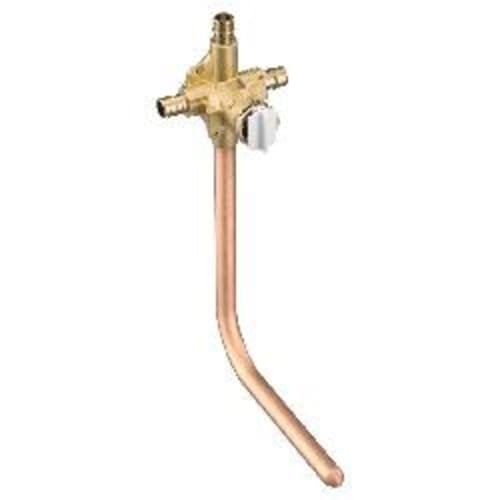 Moen® FP62365PF Posi-Temp® M-Pact® Pressure Balancing Valve, 1/2 in Cold Expansion PEX Inlet x 1/2 in Cold Expansion PEX Outlet, Brass Body, Domestic