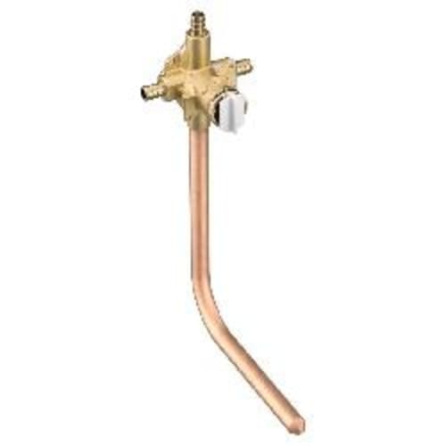 Moen® FP62380PF Posi-Temp® M-Pact® Pressure Balancing Valve, 1/2 in Crimp Ring PEX Inlet x 1/2 in Crimp Ring PEX Outlet, Brass Body, Domestic