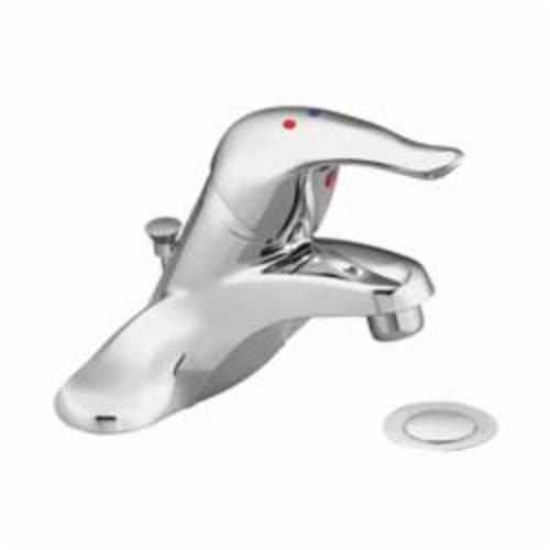 Moen® L4635 Centerset Bathroom Faucet, Chateau®, Polished Chrome, 1 Handle, Metal Pop-Up Drain, 1.5 gpm Flow Rate