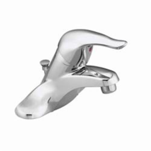 Moen® L64621 Chateau® Centerset Bathroom Faucet, 1.5 gpm, 2 in H Spout, 4 in Center, Chrome Plated, 1 Handle, Pop-Up Drain, Domestic