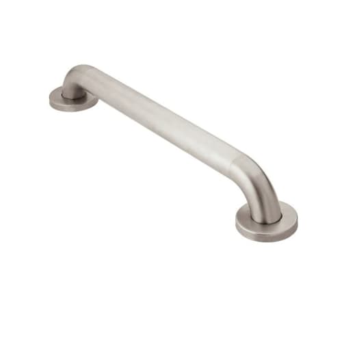 Moen® R8924P Grab Bar, Home Care®, 24 in L x 1-1/2 in Dia, Peened, 304 Stainless Steel, Import