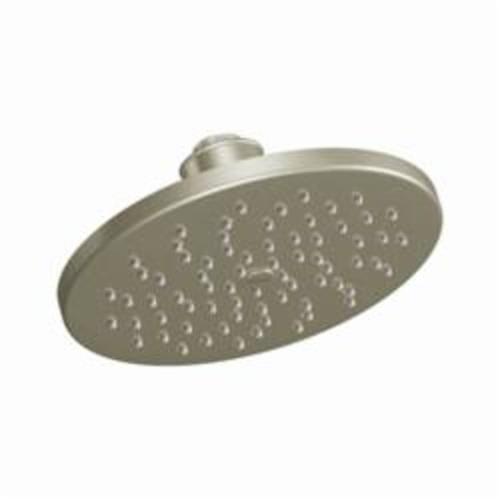 Moen® S6360BN Raincan Shower Head, 2.5 gpm, 1 Spray, Wall Mount, 8 x 3-1/4 in Head, Import