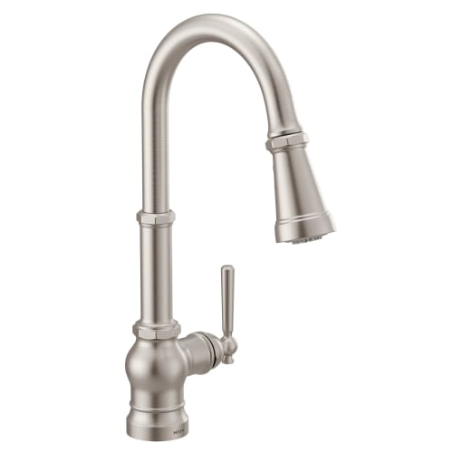 Moen® S72003SRS Paterson™ Pulldown Kitchen Faucet, 1.5 gpm Flow Rate, Spot Resist™ Stainless Steel, 1 Handles, 1 Faucet Holes, Domestic