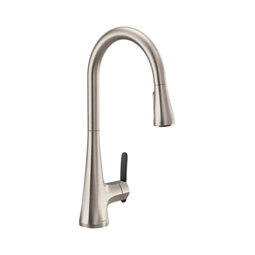 Moen® S7235SRS Sinema™ Pulldown Kitchen Faucet, 1.5 gpm Flow Rate, Spot Resist® Stainless Steel, 1 Handles, 1 Faucet Holes, Function: Traditional, Domestic