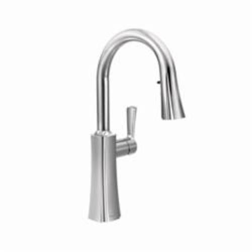 Moen® S72608 Etch™ Kitchen Faucet, 1.5 gpm Flow Rate, Polished Chrome, 1 Handles, 1 Faucet Holes, Function: Traditional, Domestic