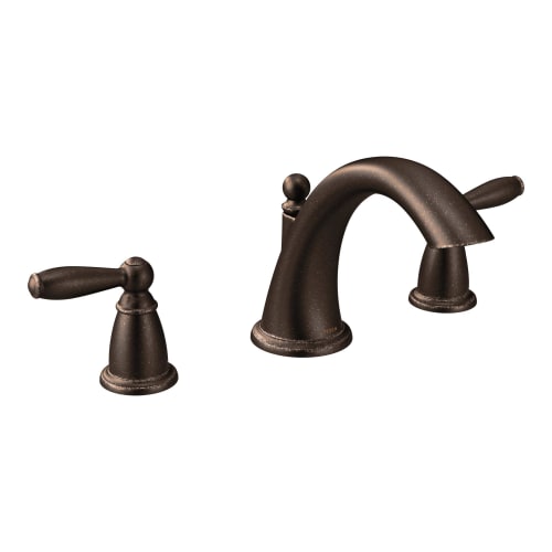 Moen® T4943ORB Roman Tub Faucet, Brantford™, 10 to 16 in Center, Oil Rubbed Bronze, 2 Handles, Function: Traditional, Domestic