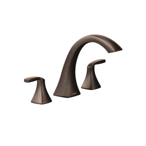 Moen® T693ORB Voss™ Roman Tub Faucet, 10 in Center, Oil Rubbed Bronze, 2 Handles, Hand Shower Yes/No: No, Domestic