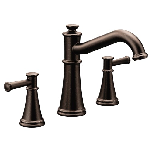 Moen® T9023ORB Belfield™ Roman Tub Faucet, 10 in Center, Oil Rubbed Bronze, 2 Handles, Function: Traditional, Domestic