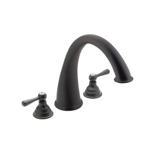 Moen® T920WR Kingsley® Roman Tub Faucet, 10 in Center, Wrought Iron, 2 Handles, Function: Traditional, Domestic