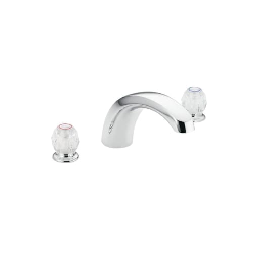 Moen® T999 Roman Tub Faucet, Chateau®, 10 in Center, Polished Chrome, 2 Handles, Function: Traditional, Domestic