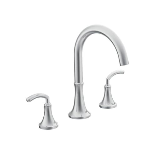 Moen® TS963 Icon™ Roman Tub Faucet, 10 in Center, Polished Chrome, 2 Handles, Function: Traditional, Domestic
