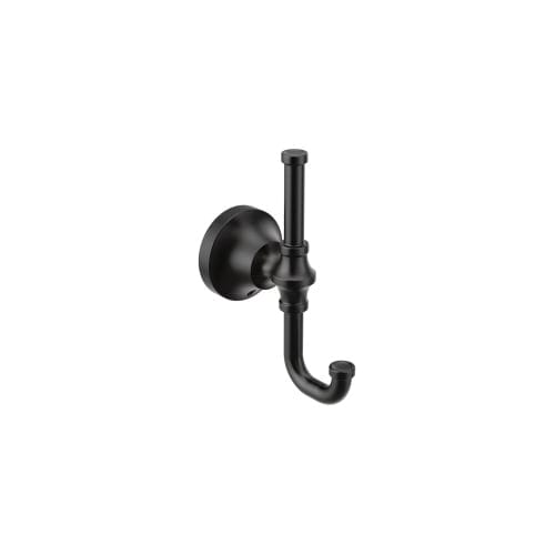 Moen® YB0503BL Colinet™ Robe Hook, 2 Hooks, 2 in OAW x 2-1/4 in OAD, Zinc, Import