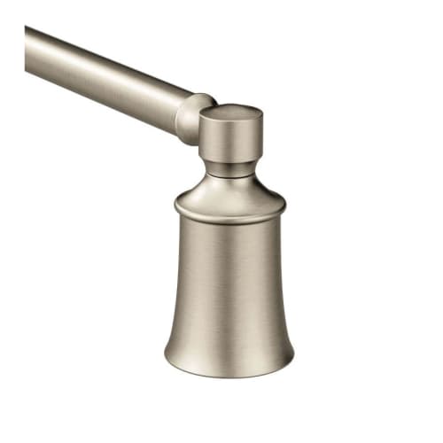Moen® YB2124BN Towel Bar, Dartmoor™, 24 in L Bar, 3-1/2 in OAD x 3-1/8 in OAH, Brushed Nickel, Import