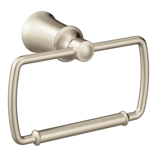 Moen® YB2186BN Towel Ring, Dartmoor™, 3-1/2 in OAD x 4.41 in OAH, Brushed Nickel, Import