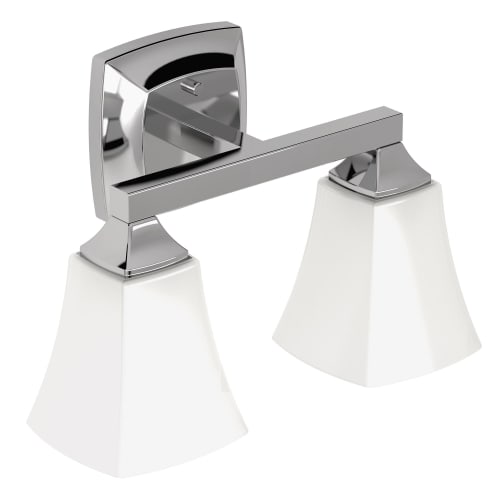 Moen® YB5162CH 2-Globe Bath Light, Voss™, 110 VAC, Polished Chrome, Import