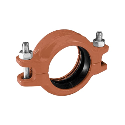 Gruvlok® Rigidlite® 0390211126 FIG 7400 Pipe Coupling With EPDM Gasket, 3 in Nominal, Grooved End Style, Ductile Iron, Rust Inhibiting Painted, Domestic