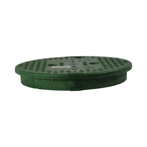 NDS® 111CW Round Overlapping Cover Only, For Use With Standard Series 10 in Round Valve Box, Polyolefin, Green, Domestic