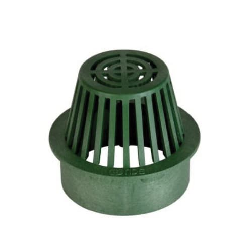 NDS® 80 Catch Basin Grate, 3-7/8 in Dia, 86.88 gpm, 6 in Pipe, Round Atrium Shape, Domestic