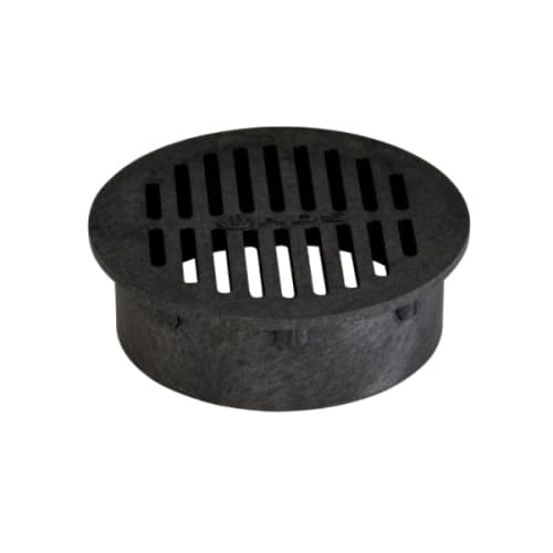 NDS® 40 Catch Basin Grate, 6-3/4 in Dia, 27.84 gpm, 6 in Pipe, Round Shape, Domestic