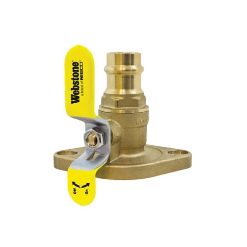 Webstone Pro-Connect® H-81407HV Uni-Flange Ball Valve, 250 psi Pressure, 250 deg F, 2 in Inlet, Import