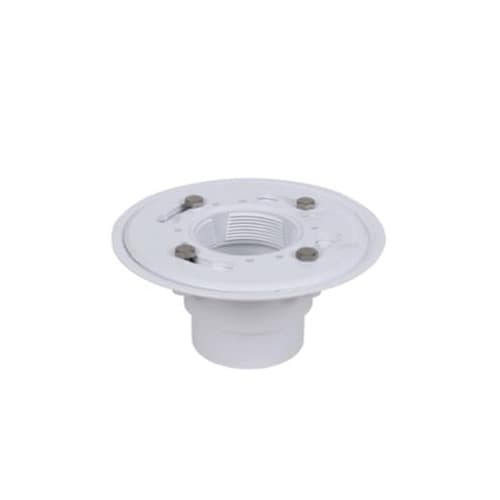 Oatey® 42246 130 Shower Drain With Round Stainless Steel Snap-Tite Strainer, 2 or 3 in, Solvent Weld, PVC Drain