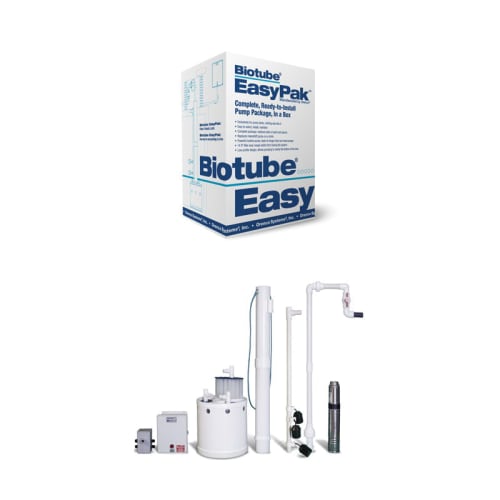 Orenco® Systems EasyPak™ BEP30TDD Pump Package, 30 gpm, 1.38 in Inlet, 1/2 hp, Polypropylene/Polyethylene/PVC