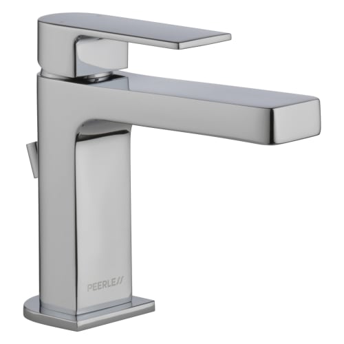 Peerless® P1519LF Xander™ Lavatory Faucet, 1 gpm Flow Rate, 5-1/4 in H Spout, 1 Handles, 50/50 Pop-Up Drain, Polished Chrome