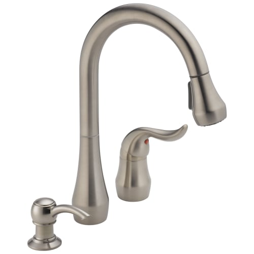 Peerless® P188102LF-SSSD Pull-Down Kitchen Faucet, 1.8 gpm Flow Rate, Stainless Steel, 1 Handles, 3 Faucet Holes, Function: Traditional, Import