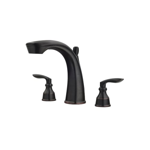 Pfister® RT6-5CB1Y Roman Tub Trim, Avalon™, 15 to 18 gpm Flow Rate, 10 in Center, Tuscan Bronze, 2 Handles, Function: Traditional