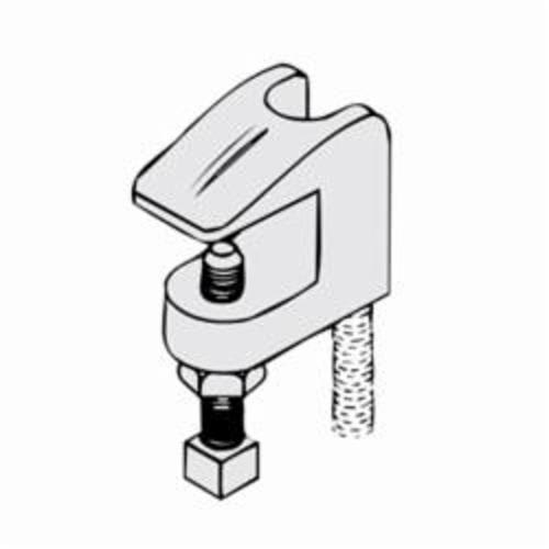 PHD 350 0050PL Import Beam Clamp, 1/2 in Rod, 500 lb Load, Malleable Iron, Plain