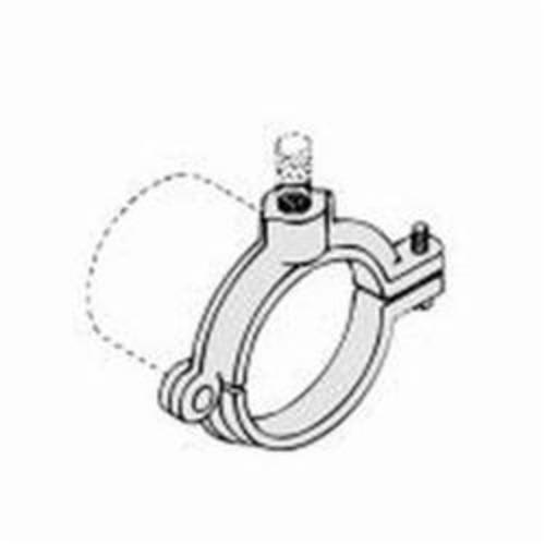 PHD 508R3200EG Extension Split Clamp, 2 in Pipe/Tube, 3/8 in Rod, 180 lb Load, Malleable Iron, Electro-Galvanized, Domestic