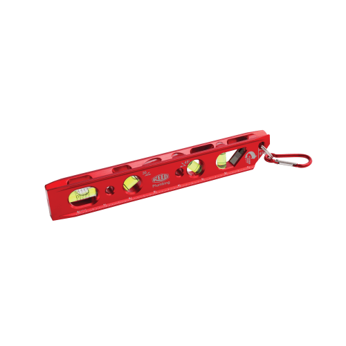 Reed 06213 Torpedo Level, 9 in L, 4 Vials, Aluminum, 3/4 mm