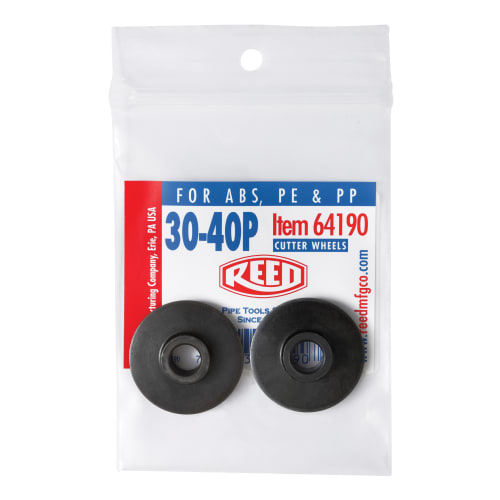 Reed 64190 Replacement Cutter Wheel, For Use With: TC3Q, TC4Q, TC5Q and TC6Q Plastic Tubing Cutter, 0.343 in Blade Exposure