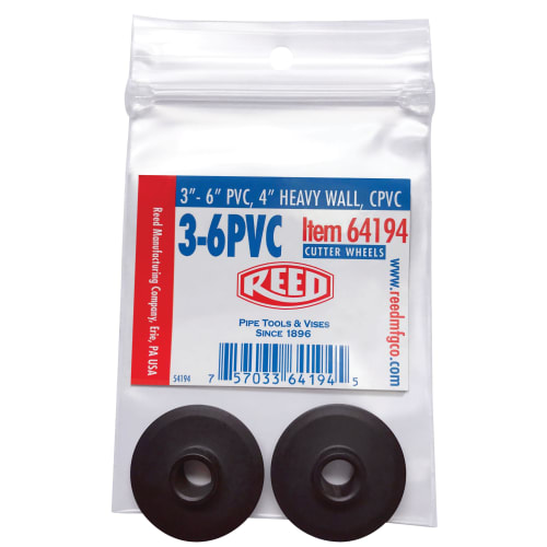 Reed 64194 Replacement Cutter Wheel, For Use With: TC3Q, TC4Q, TC5Q and TC6Q Plastic Tubing Cutter, 0.377 in Blade Exposure