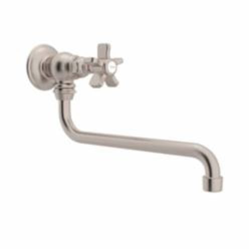 Rohl® A1445XMSTN-2 Italian Country Kitchen Pot Filler, 1.5 gpm Flow Rate, Swivel Spout, Satin Nickel, 1 Handles