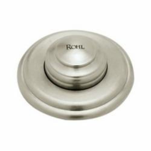 Rohl® AS525-STN Air Activated Decorative Luxury Switch Button, For Use With Rohl® Kitchen Sink, Brass