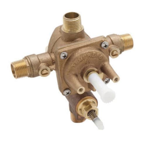 Rohl® RMV-2 High Flow Pressure Balance Rough-In Valve With Diverter, 1/2 in MNPT Inlet x 1/2 in MNPT Outlet, 50 psi, 4.7 gpm