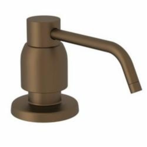 Rohl® U.6495-EB Perrin & Rowe® Contemporary Soap Dispenser, English Bronze, 16 fl.oz, Deck Mount, Brass