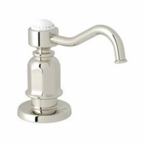 Rohl® U.6995-PN Perrin and Rowe® Traditional Soap/Lotion Dispenser, 16 fl-oz, Deck Mount, Polished Nickel